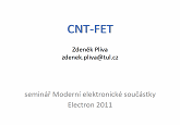 Titulní obrázek - CNT- FET