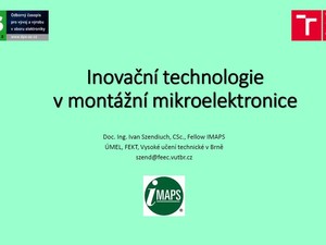 Titulní obrázek - Inovační technologie v montážní mikroelektronice