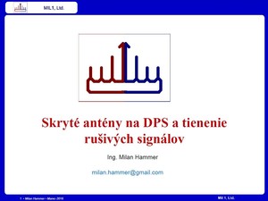 Titulní obrázek - Skryté antény na DPS a tienenie rušivych signálov