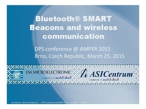 Titulní obrázek - Bluetooth® SMART beacons a bezdrátová komunikace s obvody EM Microelectronic