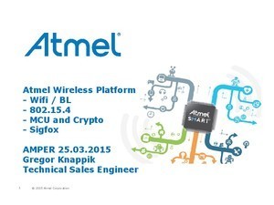 Titulní obrázek - Bezdrátová řešení firmy ATMEL