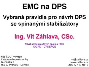 Titulní obrázek - EMC na DPS — vybraná pravidla pro návrh DPS se spínanými stabilizátory