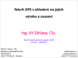 Titulní obrázek - Návrh DPS s ohledem na jejich výrobu a osazování