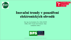 Titulní obrázek - Inovační trendy v pouzdření elektronických obvodů