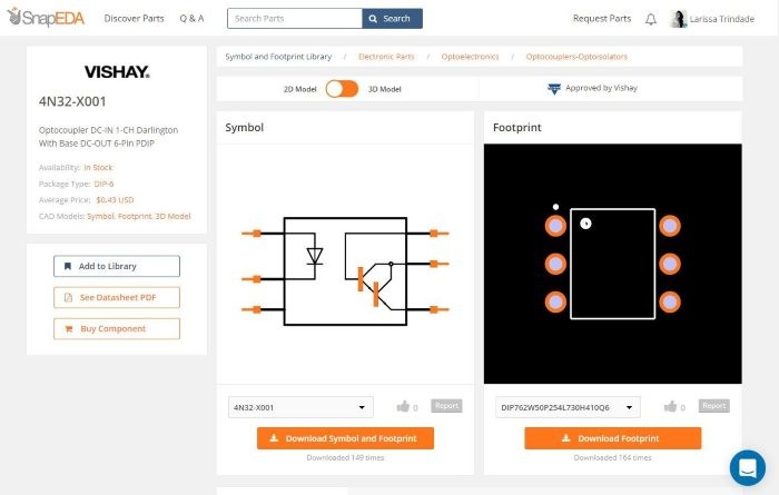 SnapEDA nabízí rozsáhlou knihovnu součástek pro PADS a xDx Designer